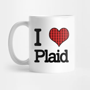 I Love Plaid Mug